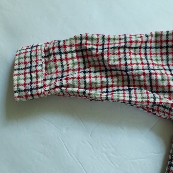 Children's Place Boys Shirt Button Down Red Blue Plaid Corduroy 24 Months - Picture 5 of 12